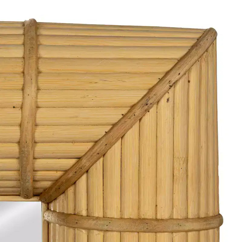 Specchio da parete quadrato in bambù Storied Home