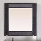 Specchio da parete quadrato in bambù Storied Home