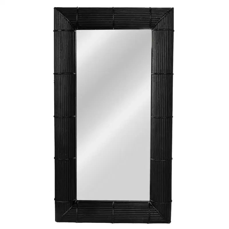 Specchio da parete quadrato in bambù Storied Home