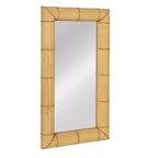 Specchio da parete quadrato in bambù Storied Home