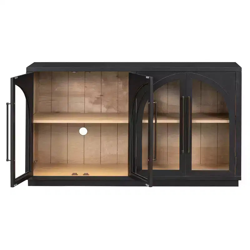Madia/Credenza grande Whisen a 4 ante con ante in vetro per riporre oggetti