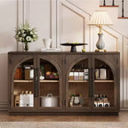 Madia/Credenza grande Whisen a 4 ante con ante in vetro per riporre oggetti
