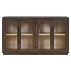 Madia/Credenza grande Whisen a 4 ante con ante in vetro per riporre oggetti