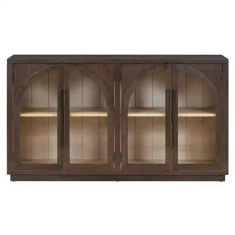 Madia/Credenza grande Whisen a 4 ante con ante in vetro per riporre oggetti