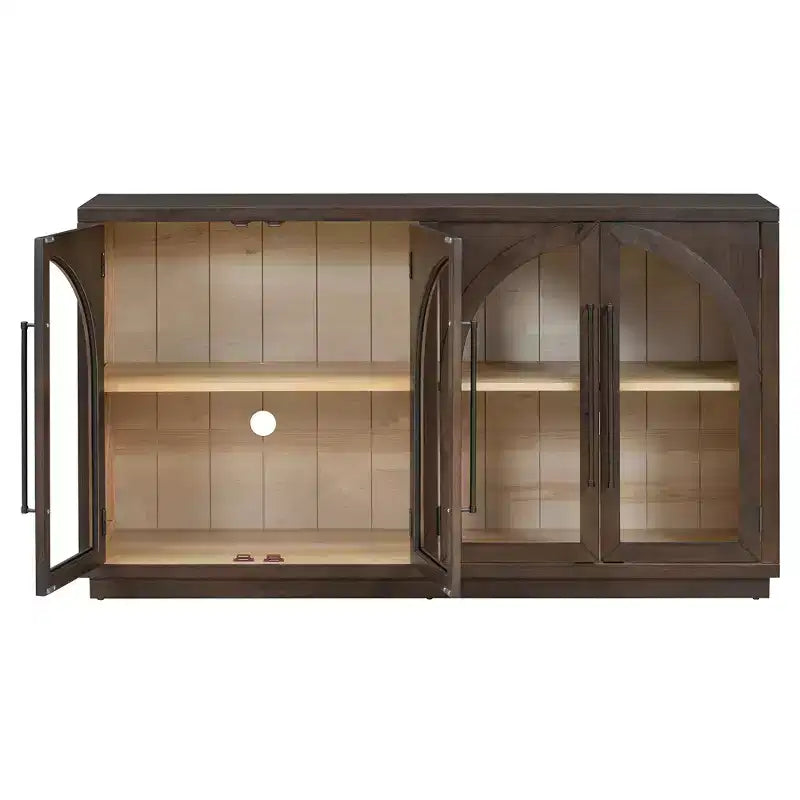 Madia/Credenza grande Whisen a 4 ante con ante in vetro per riporre oggetti