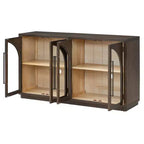 Madia/Credenza grande Whisen a 4 ante con ante in vetro per riporre oggetti