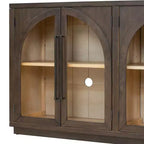 Madia/Credenza grande Whisen a 4 ante con ante in vetro per riporre oggetti