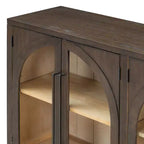 Madia/Credenza grande Whisen a 4 ante con ante in vetro per riporre oggetti