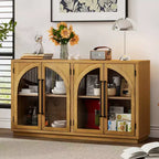 Madia/Credenza grande Whisen a 4 ante con ante in vetro per riporre oggetti