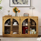 Madia/Credenza grande Whisen a 4 ante con ante in vetro per riporre oggetti
