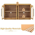 Madia/Credenza grande Whisen a 4 ante con ante in vetro per riporre oggetti