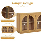 Madia/Credenza grande Whisen a 4 ante con ante in vetro per riporre oggetti