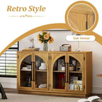 Madia/Credenza grande Whisen a 4 ante con ante in vetro per riporre oggetti