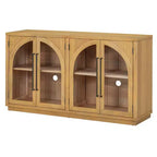 Madia/Credenza grande Whisen a 4 ante con ante in vetro per riporre oggetti