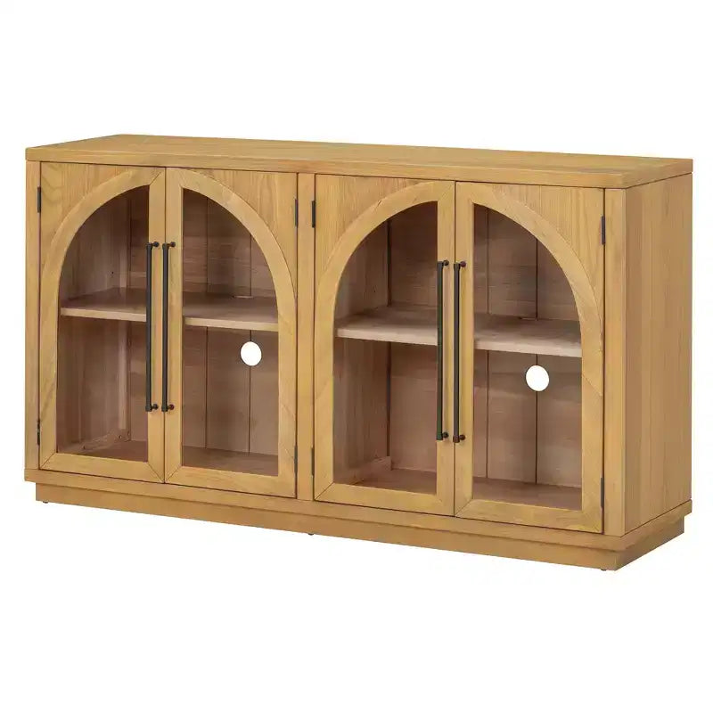 Madia/Credenza grande Whisen a 4 ante con ante in vetro per riporre oggetti