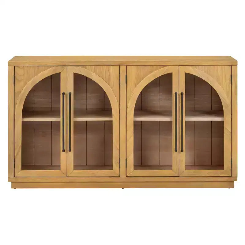 Madia/Credenza grande Whisen a 4 ante con ante in vetro per riporre oggetti