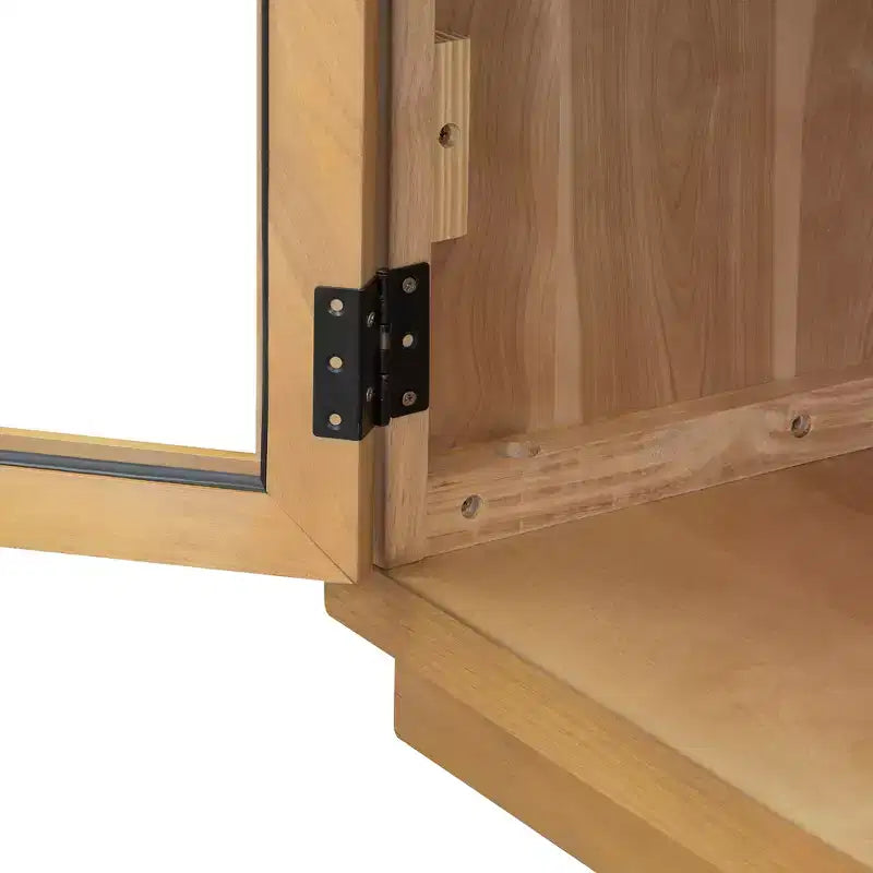 Madia/Credenza grande Whisen a 4 ante con ante in vetro per riporre oggetti