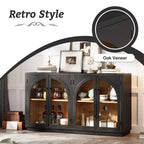 Madia/Credenza grande Whisen a 4 ante con ante in vetro per riporre oggetti