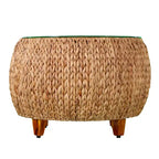 Jokobe Round Water Hyacinth Cocktail Table - Natural - SEI