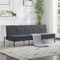 MAYEERTY 69.88 Convertible Futon Sofa Bed with 5-Position Adjustable Backrest