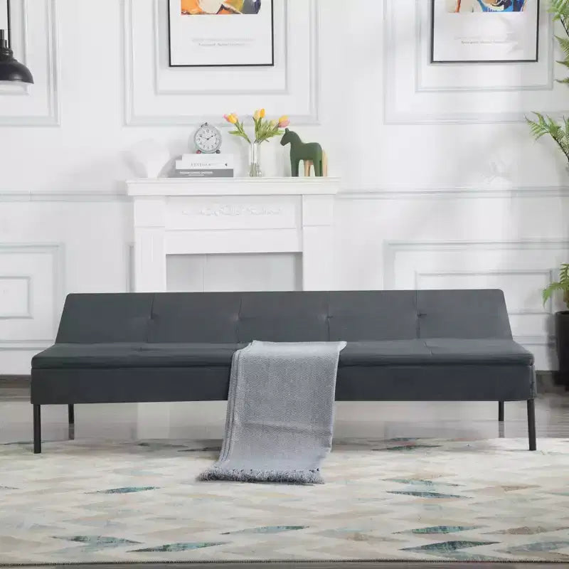 Divano letto futon convertibile MAYEERTY 69.88 con schienale regolabile in 5 posizioni
