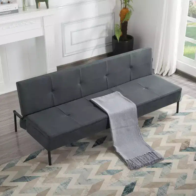 Divano letto futon convertibile MAYEERTY 69.88 con schienale regolabile in 5 posizioni