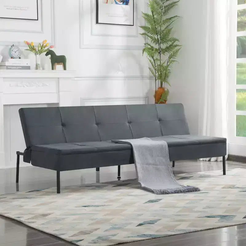 Divano letto futon convertibile MAYEERTY 69.88 con schienale regolabile in 5 posizioni