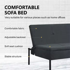 Divano letto futon convertibile MAYEERTY 69.88 con schienale regolabile in 5 posizioni