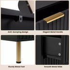 Set Comò per Camera da Letto, Comò a 6 Cassetti per Camera da Letto, Cassettiera Moderna con Cassetti Spaziosi e Profondi, Organizzatore in Legno, per Soggiorno, Corridoio