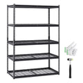 VEVOR Storage Shelves, 3000 lbs, 5 Tier Heavy Duty Garage Shelving, 24 D x 48 W x 72 H Adjustable Metal Shelves for Industrial Shelving Unit