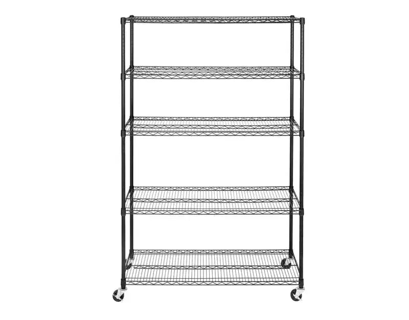 Scaffalatura in filo d'acciaio UltraDurable a 5 ripiani da 48 x 18 di Seville Classics