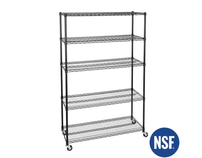 Scaffalatura in filo d'acciaio UltraDurable a 5 ripiani da 48 x 18 di Seville Classics