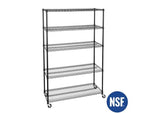 Scaffalatura in filo d'acciaio UltraDurable a 5 ripiani da 48 x 18 di Seville Classics