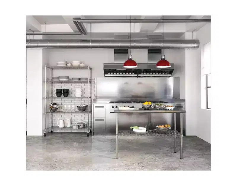 Scaffalatura in filo d'acciaio UltraDurable a 5 ripiani da 48 x 18 di Seville Classics