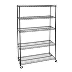Scaffalatura in filo d'acciaio UltraDurable a 5 ripiani da 48 x 18 di Seville Classics