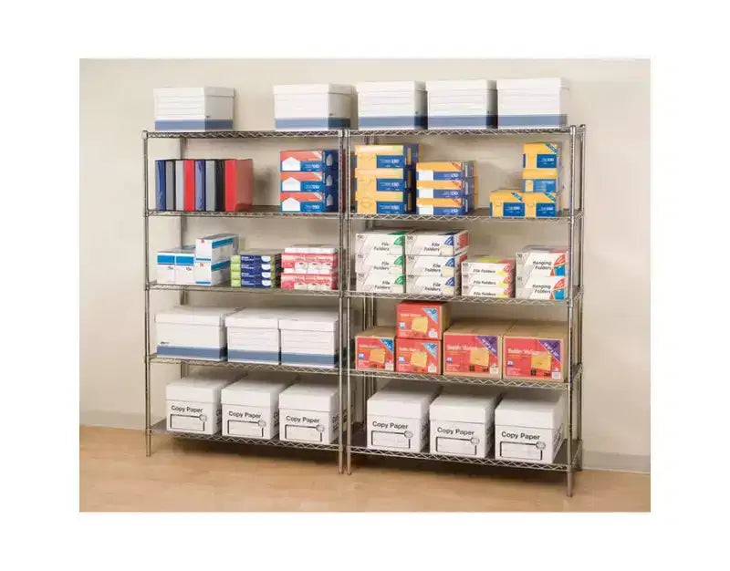 Scaffalatura in filo d'acciaio UltraDurable a 5 ripiani da 48 x 18 di Seville Classics