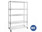 Scaffalatura in filo d'acciaio UltraDurable a 5 ripiani da 48 x 18 di Seville Classics
