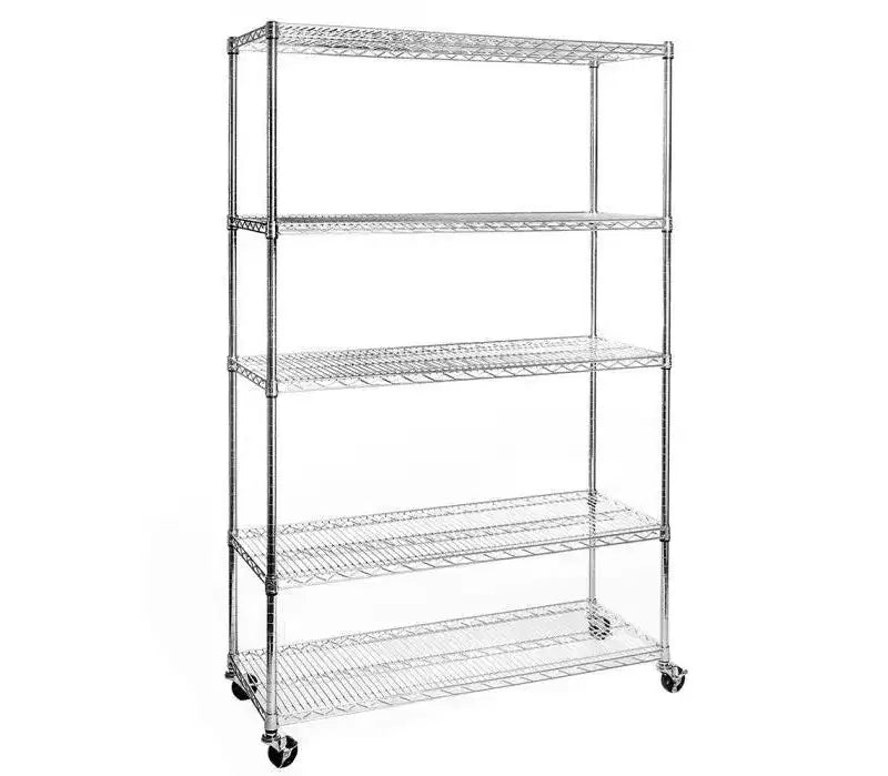Scaffalatura in filo d'acciaio UltraDurable a 5 ripiani da 48 x 18 di Seville Classics