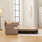 Divano letto estraibile Whisen, divano letto convertibile con contenitore laterale e porte di ricarica USB/C-TYPE