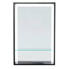 Wervin Lighted Mirror with Shelf - Black - SEI