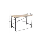 HomeRoots 48 Scrivania per computer in legno marrone e nero