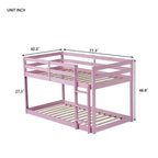 Letto a soppalco singolo Okak Rubber Wood, letto a castello a basso profilo con scaletta larga e doghe rinforzate, letto a soppalco multifunzionale per bambini e ragazzi