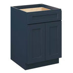 Mobile base da cucina CASAINC 24" L x 34,5" H x 24" P con cassetto e doppie ante, struttura in compensato, anta a copertura totale, chiusura ammortizzata, RTA