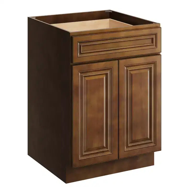 Mobile base da cucina CASAINC 24" L x 34,5" H x 24" P con cassetto e doppie ante, struttura in compensato, anta a copertura totale, chiusura ammortizzata, RTA