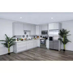 Mobile base da cucina CASAINC 24" L x 34,5" H x 24" P con cassetto e doppie ante, struttura in compensato, anta a copertura totale, chiusura ammortizzata, RTA