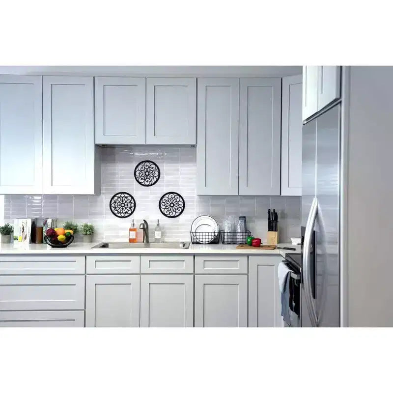 Mobile base da cucina CASAINC 24" L x 34,5" H x 24" P con cassetto e doppie ante, struttura in compensato, anta a copertura totale, chiusura ammortizzata, RTA