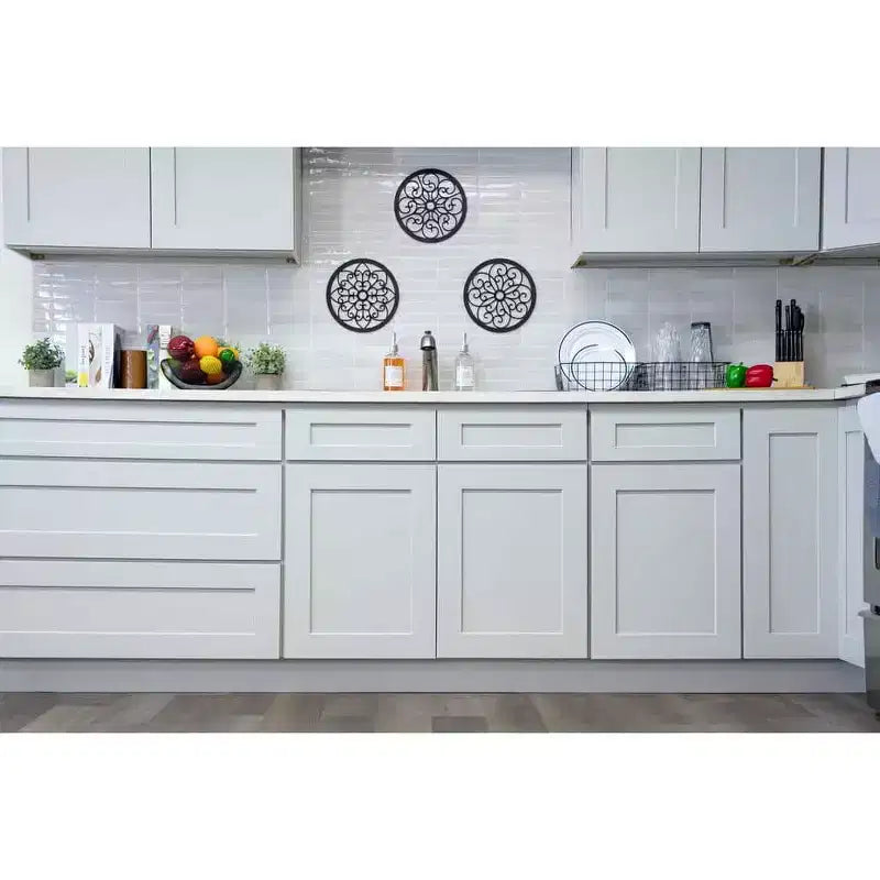 Mobile base da cucina CASAINC 24" L x 34,5" H x 24" P con cassetto e doppie ante, struttura in compensato, anta a copertura totale, chiusura ammortizzata, RTA