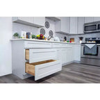 Mobile base da cucina CASAINC 24" L x 34,5" H x 24" P con cassetto e doppie ante, struttura in compensato, anta a copertura totale, chiusura ammortizzata, RTA