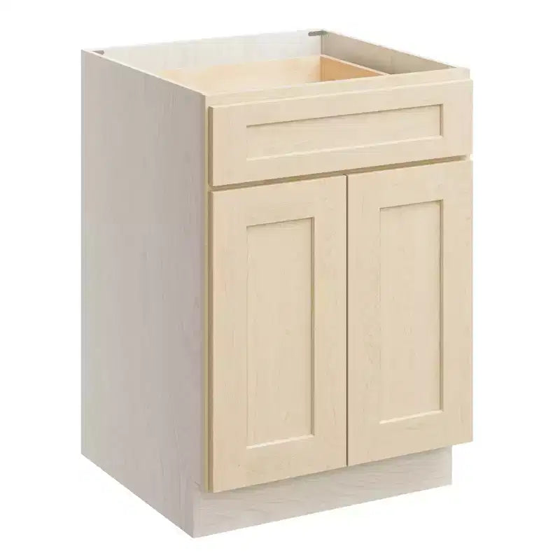 Mobile base da cucina CASAINC 24" L x 34,5" H x 24" P con cassetto e doppie ante, struttura in compensato, anta a copertura totale, chiusura ammortizzata, RTA