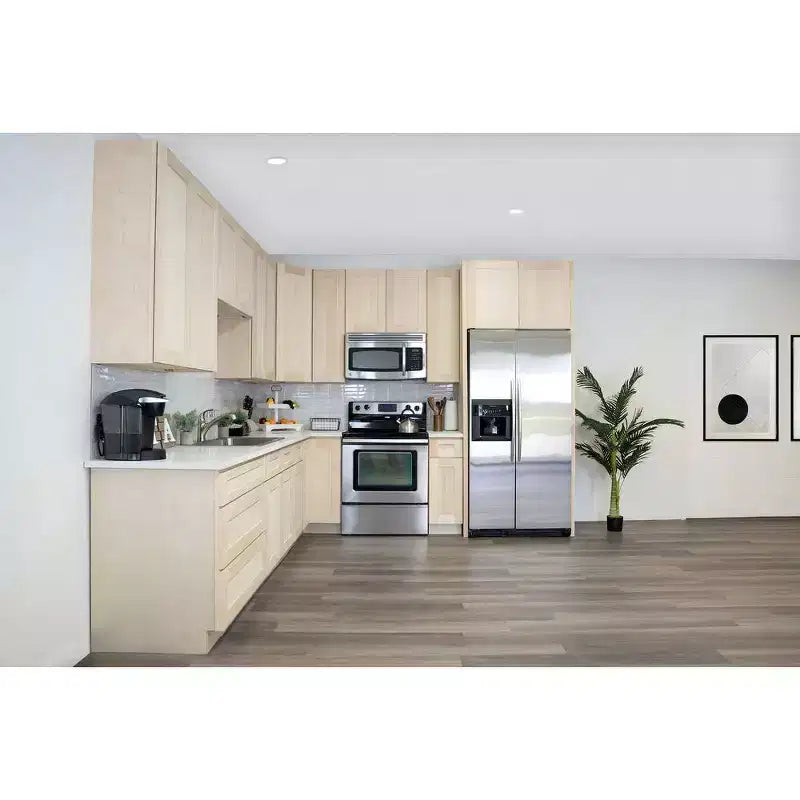 Mobile base da cucina CASAINC 24" L x 34,5" H x 24" P con cassetto e doppie ante, struttura in compensato, anta a copertura totale, chiusura ammortizzata, RTA